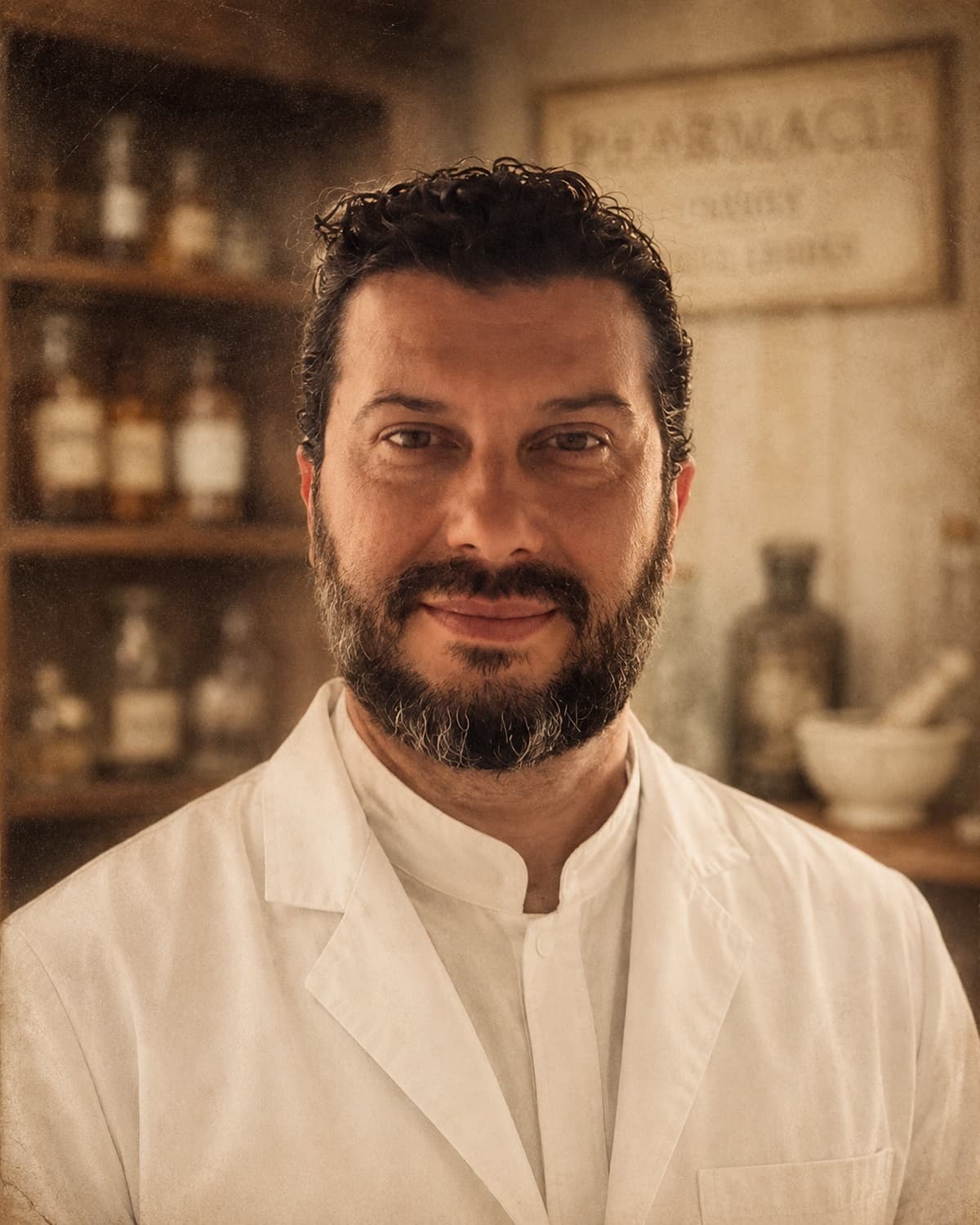 Farmacêutica em laboratório de manipulação